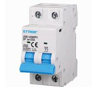 ZOREI Interruttore Magnetotermico Fotovoltaico, 2P DC 500V 6KA, Occupa 2 Moduli