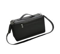 ZORESCOLEO 120 slot di grande capacità multi-strato Marker Case con tracolla in pelle Art Marcatori Borsa da trasporto Organizzatori, Nero , as the pic show