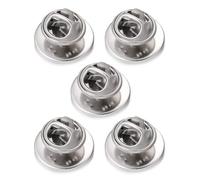 ZORESCOLEO 5pcs Farfalla Pin Backs e Tie Tacks per Spille Risvolto In Acciaio Inox Spilla Base Holder Lunetta Forniture Di Gioielli