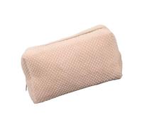 ZORESCOLEO Astuccio in peluche con ampio scomparto, multiuso, per penne, matite, viaggi, trucchi, per studentesse, donne e ragazze, cachi, as the pic show