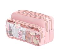 ZORESCOLEO Astuccio per matite di grande capacità, scomparti espandibili, multifunzionale, con cerniere, per studenti, A, as the pic show