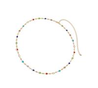 ZORESCOLEO Catena per anca con cristalli multicolore vibrante per le donne alla moda bikini da spiaggia gioielli per il corpo accessori alla moda, as the pic show, Cristallo + lega
