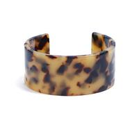 ZORESCOLEO Moda Tartaruga per Shell Ampio Bracciale Marrone Bracciale Acrilico Leopard Print Bracciali Open Cuff Bangle Bracciale per W, as the pic show, Acrilico