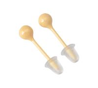 ZORESCOLEO Orecchini rotondi alla moda in bioplast bioceramica dal design elegante per piercing all'orecchio e al naso, in nichel, per uso quotidiano, come da foto, biopor, as the pic show, Bioporismo