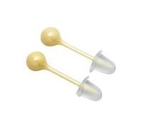 ZORESCOLEO Orecchini rotondi alla moda in bioplast bioceramica dal design elegante per piercing all'orecchio e al naso, in nichel, per uso quotidiano, come da foto, biopor, as the pic show, Bioporismo