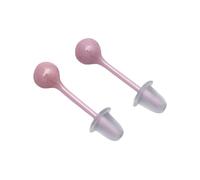 ZORESCOLEO Orecchini rotondi alla moda in bioplast bioceramica dal design elegante per piercing all'orecchio e al naso, in nichel, per uso quotidiano, come da foto, biopor, as the pic show, Bioporismo