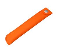 ZORESCOLEO Retro Pen Bag PU Leather Pencil Bag Solid Case Single Pencil Pouch Pen Case School Office Supplies, A, as the pic show