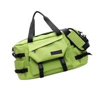 ZORESCOLEO Spazioso borsone da palestra per adulti, con tracolla regolabile e scomparto bagnato, impermeabile, in tessuto Oxford, borse sportive da viaggio, Verde, AS the pic show