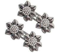 ZORESCOLEO Spilla regolabile in vita con strass scintillanti per pantaloni, design in lega non cucito, as the pic show, lega, diamanti sintetici