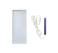 ZORESCOLEO Stampi quadrati in silicone per lampada da notte comodino luce USB resina epossidica decorazione domestica stampo gioielli che fanno accessori