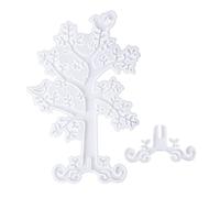 ZORESCOLEO Stampo in silicone per albero gioielli in resina epossidica per rami, espositore per gioielli