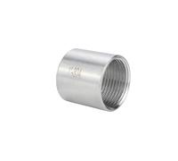 zorfar 304 Stainless Steel NPT Female Equal Coupling, 1/8" to 4" Round Pipe Connector, 225 PSI Working Pressure 1PCS(3/4")