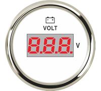zorfar 5 2 mm Voltmetro Calibro 8-32V Volt Marino Volt Meter Auto Voltmetro Automobile della Barca a Tensione Universale con retroilluminazione Rossa 12V 24V(WS)