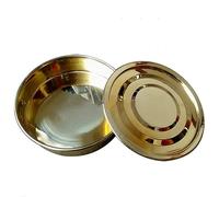 zorfar Copertura e vassoio for il setaccio del test diam.Coperchio di rame da 20 cm e fondo for il laboratorio Sampling Ispezione Pharmacopeia Siete