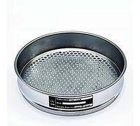 zorfar Horticultural Soil Siete Setaccio Galvanizzato Screen for foro rotondo Blueberries Bodh Badh Perline Campionamento Setaccio Setaccio Diametro 20 cm Diametro foro 1-40mm(8.0mm)