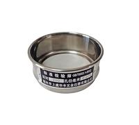 zorfar Setaccio di campionamento standard in acciaio inossidabile 304 da 10 cm, setaccio di ispezione standard a doppio strato da laboratorio, farmacopea(35 mesh 0.5mm)