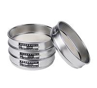 zorfar Setaccio for test di laboratorio standard 304 SUS. Filtro Mesh Croming Frame Sampling Ispezione Pharmacopeia Setaccio Dia 20 cm 12-200 mesh(120mesh(0.125mm))