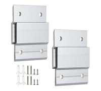 Zorfeter - Kit di ganci per appendere foto, 2 paia di clip a Z in lega di alluminio, per appendere specchi, quadri, pannelli da parete, opere d'arte