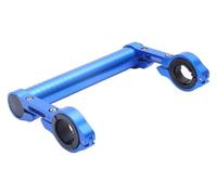 Zorlun Supporto for prolunga manubrio bicicletta in alluminio da 15 cm, supporto for faro for MTB, for torcia elettrica (colore: argento, dimensioni: 7)(Blue)