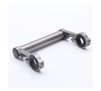 Zorlun Supporto for prolunga manubrio bicicletta in alluminio da 15 cm, supporto for faro for MTB, for torcia elettrica (colore: argento, dimensioni: 7)(Silver)