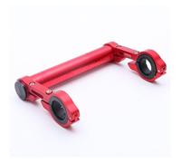 Zorlun Supporto for prolunga manubrio bicicletta in alluminio da 15 cm, supporto for faro for MTB, for torcia elettrica (colore: argento, dimensioni: 7)(Red)