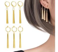 Zoro - Set di 6 orecchini in metallo, animazione giapponese, gioielli alla moda, unisex, personalizzati, non forati e forati, 2 stili