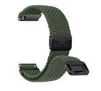 ZoRoll 20mm Nylon Cinturino per Amazfit Active 2/Active/GTS 4/4 Mini/3/2/2e/GTR/Bip 3/3 Pro, Magnetica Chiusura Regolabile Cinturini, Sportivo Ricambio per Garmin Vivoactive 6/5 - Verde scuro 6#