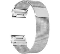 ZoRoll 20mm QuickFit Cinturino per Garmin Fenix 8 43mm/7S Pro Solar/7S/6S/6S Pro/5S, Metallo Cinturini in Magnetiche Maglia Cinturino per Garmin Approach S70 42 mm/Descent Mk3S - Argento (S)