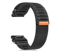 ZoRoll 22 mm QuickFit Cinturino per Garmin Fenix E/Fenix 8 47mm/7 Pro/7/6/5, Cinturini in Nylon con Design Ondulato per Uomo e Donna per Garmin Tactix 8 47mm/Descent G2 - Nero