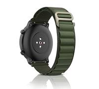ZoRoll 22mm Cinturino per Amazfit Bip 6/Bip 5/Balance/GTR 4/GTR 3 Pro/GTR 3/GTR 2e, Nylon G-Hook Regolabile Sportivo Bracciale per Amazfit Cheetah/Stratos 3/2/2s/Stratos - Verde