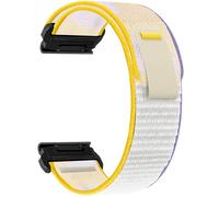 ZoRoll 22mm QuickFit Cinturino per Garmin Fenix E/Fenix 8 47mm/Fenix 7 Pro/Fenix 7/6 Pro/6/5/5 Plus, Elastico Nylon Cinghie di Ricambio per Garmin Tactix 8 47mm/Descent G2/Epix - Bianco Viola