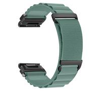 ZoRoll 26MM QuickFit Cinturino per Garmin Fenix 8 Pro 8 51mm/7X/6X/6X Pro/5X, Cinturini Bracciale Cerniera Metallica a Forma G, Nylon Cinturino per Garmin Tactix 8 51mm/Quatix/Descen - Verdechiaro