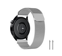 ZoRoll Cinturino 22mm Compatibile con Huawei Watch GT 4 46mm/Watch 4 Pro/4/GT 3 Pro 46mm, Metallo con Cinturino in Acciaio Inossidabile Intrecciato a Rete Compatibile con Huawei Watch Buds - Argento