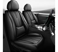 ZORQ Set Completo Pelle Coprisedili Auto per Peugeot 3008 SUV Active/3008GT/GT Pack 2016-2025 Morbido Traspirante Impermeabili Resistente Eleganti Interno Accessori,Black Style