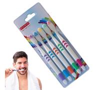 ZORQ Spazzolini da denti morbidi - Spazzolini da denti in carbone con setole morbide, diversi colori, per la cura della persona, carbone di bambù per adulti o bambini
