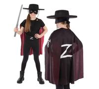 Zorro Kit Istantaneo Bandito Ufficiale Costume Di Halloween Per Bambini