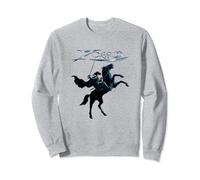 Zorro, su, cavallo, acciaio, spada, testo Felpa