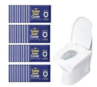 ZORTVUL 40 Pezzi Copriwater Usa E Getta, Coprisedile Idrosolubile 470x390mm, Ideale Per Viaggi, Trasferte, Bagni Pubblici E Igiene, Blu Scuro