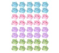 ZORTVUL 40 Pezzi Tiny Gufo, Mini Gufo In Resina, Mini Gufo Luminose In Resina, Miniatura Decorazioni, Per Artigianato Casa Gioco Di Scherzi Casa Delle Bambole Progetto Scolastico Paesaggio Acq