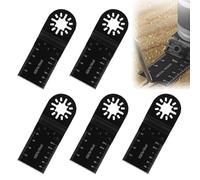 ZORTVUL 5 Pezzi Lame Utensile Multifunzione Oscillante Universale Accessori Per Utensili Oscillanti Multitool Per Legno Plastica Compatible Fein Multimaster Einhell Bosch
