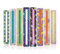 ZORTVUL 8 Pcs Segnalibri Per Bambini Regali Per Fine Festa Dislessia Overlay E Righelli Dislessia Ruler Reading Guide Ruler Righelli Colorati Per La Lettura Righelli Di Lettura Guidati(A)