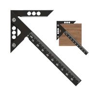 ZORTVUL Centralina Centrale, Righello Di Linea In Lega Di Alluminio, Angolo Di Carpentiere, 45°90°, Righello Di Linea In Lega Di Alluminio, Angolo Di Centraggio Per Misurazione Del Legno, Centraggio(A