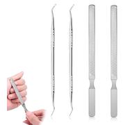 ZORTVUL Lima Per Unghie Lunga In Acciaio Per Onicomicosi, Unghie Incarnite, Unghie Spesse E Fungine Con Sollevatore Per Unghie Dei Piedi A Doppia Punta, Lo Strumento Definitivo Per Manicure E