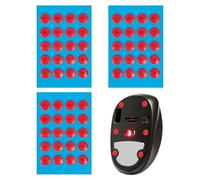 ZORTVUL Set Di 60 Pattini Per Mouse Logitech G Pro Wireless, Piedini Ultra Rapidi, Bordi Arrotondati, Rosso