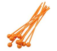 Zorveiio 10 mazzuole in plastica per glockenspiel da 30,5 cm, mazzuole per xilofono, bacchette per percussioni per xilofono e batteria, colore: arancione