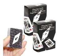 ZORVYN 2 Mazzi Mini Carte da Poker, Piccole Carte da Gioco, Mini Gioco di Carte, Carte Magiche per Bambini e Adulti, Regali per Ospiti, Gioco da Viaggio e Giochi da Casa