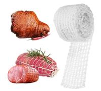 ZORVYN 2 Metri Rete Elastica in Cotone per Arrosti, Affumicatura, Prosciutto e Cottura (Calibro 16)