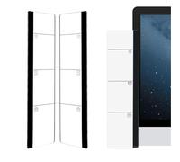 ZORVYN 2 pezzi porta post-it per monitor accessori da scrivania come pratico gadget per ufficio porta post-it per computer e accessori per home office