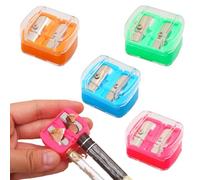 ZORVYN 4 pezzi Temperino Matita Occhi,Temperamatite Trucco,Doppio per Matite Cosmetiche,per Matite Trucco, Adatto per Eyeliner, Matita per Sopracciglia