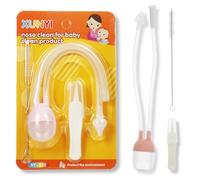 ZORVYN Aspiratore nasale per neonati, riutilizzabile, Anti-reflusso con catetere, Filtri nasali, Silicone di grado medico, Non tossico, Adatto ai piccoli, ideale per bambini e nasino